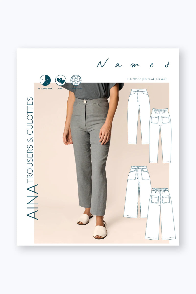 AINA trousers & Culottes pattern- Named Clothing
