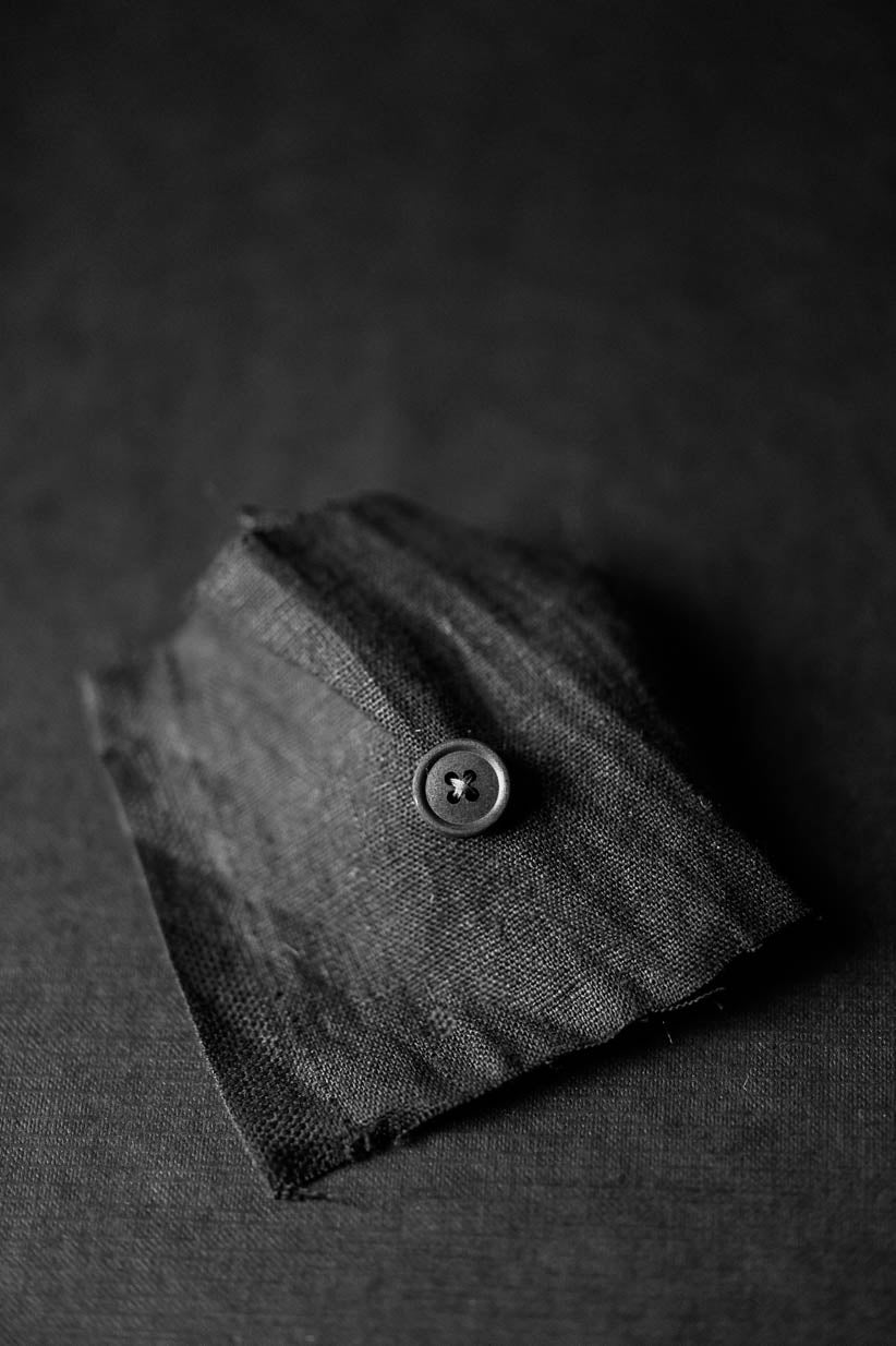 Cotton Button 15mm BLACK- Merchant Mills