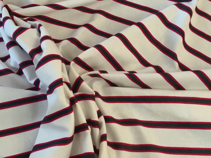 Naval Stripe  Discounted to $10/m --WAS $16 per metre