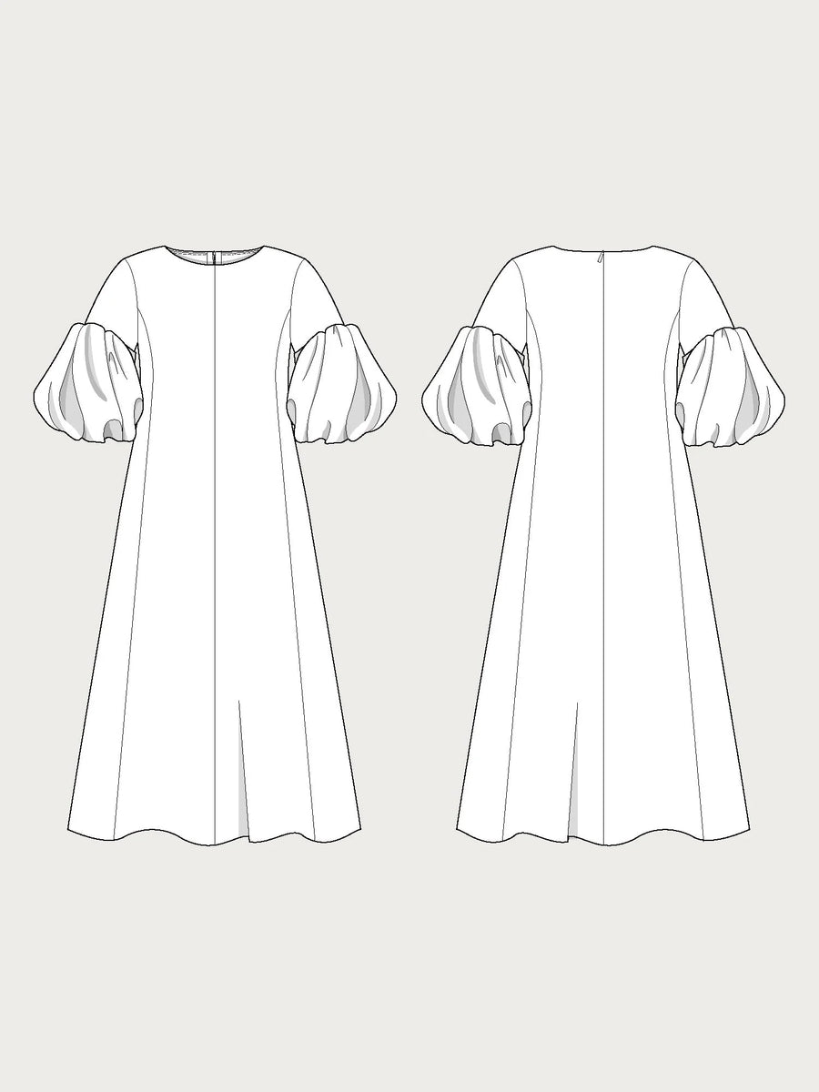 Balloon Sleeve Dress Pattern- The Assembly Line