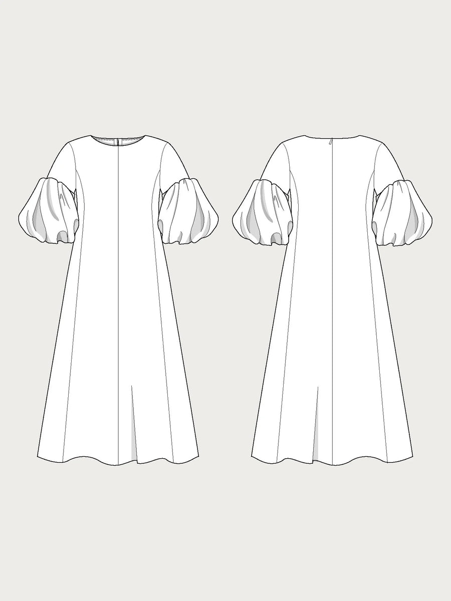 Balloon Sleeve Dress Pattern- The Assembly Line Potter & Co Australia Balloon Sleeve Dress Pattern- The Assembly Line Potter & Co Australia