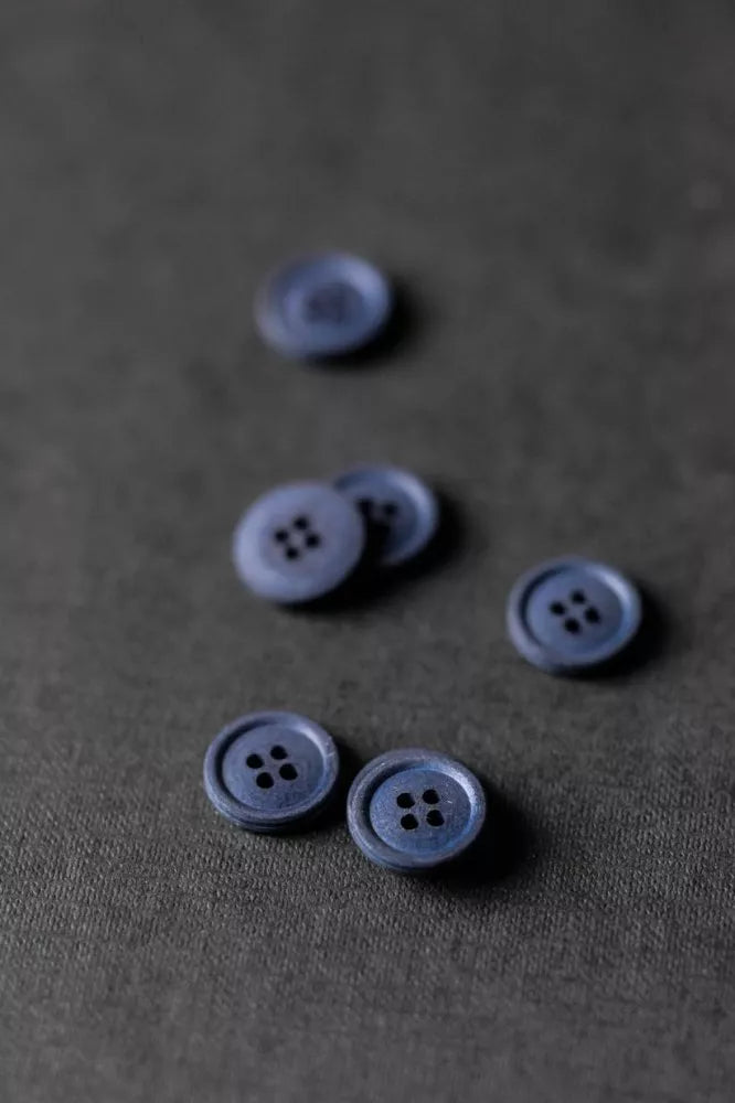 Cotton Button 15mm DARK NAVY- Merchant Mills