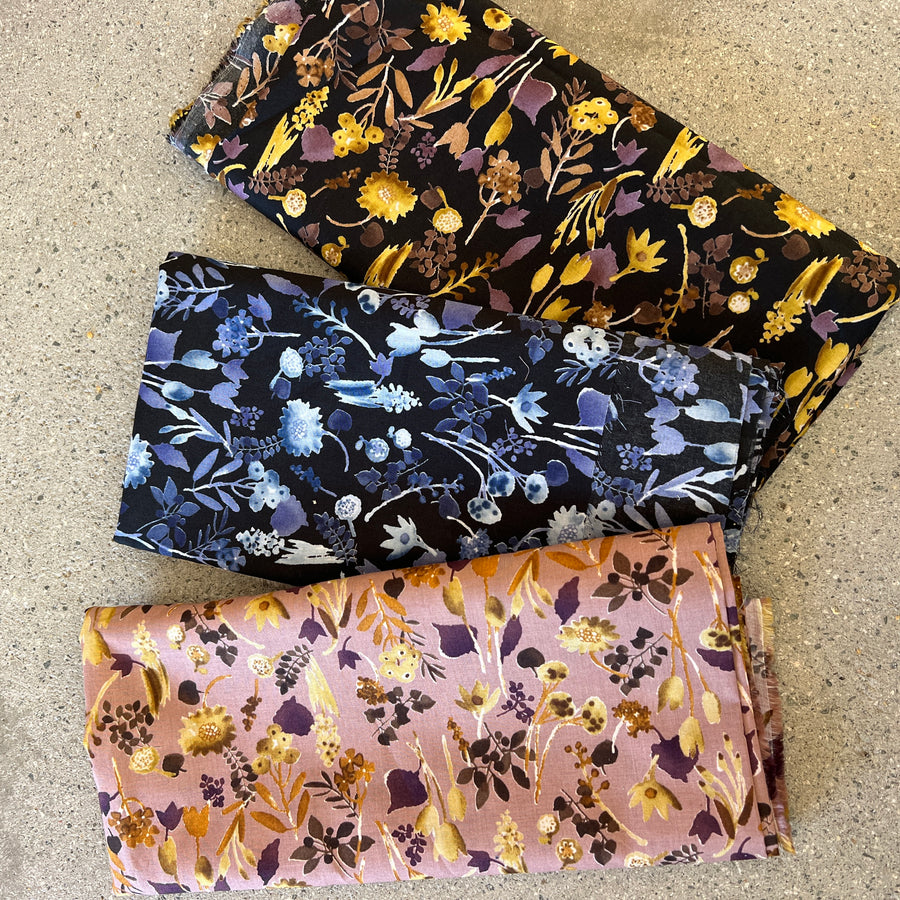 Ditsy Days Indigo $16.50 per metre