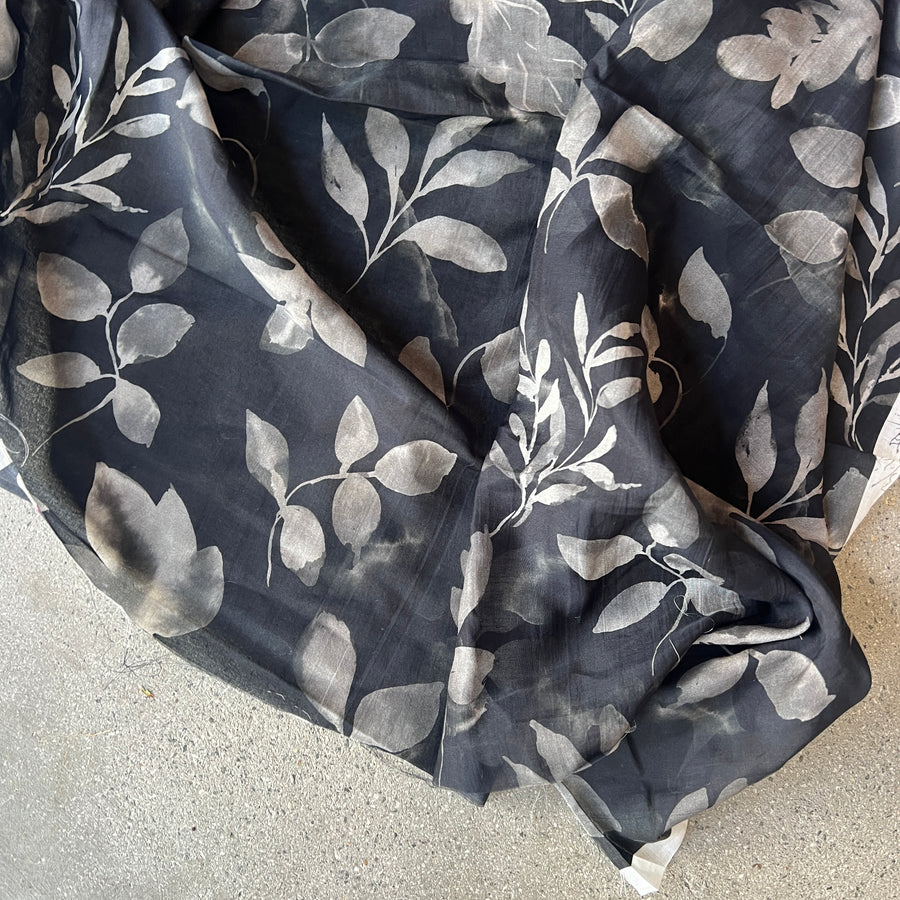 Falling Leaves Blacks  $32.00 per metre