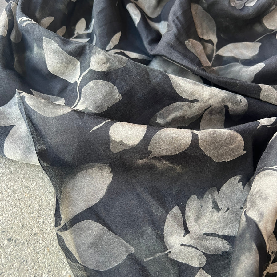 Falling Leaves Blacks  $32.00 per metre