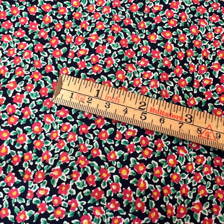 Petite Bloom Navy   $22 per metre