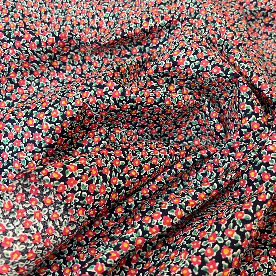 Petite Bloom Navy   $22 per metre
