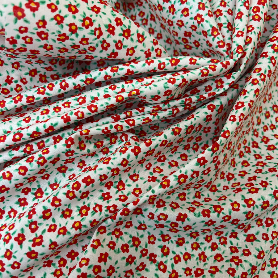 Petite Bloom White   $22 per metre