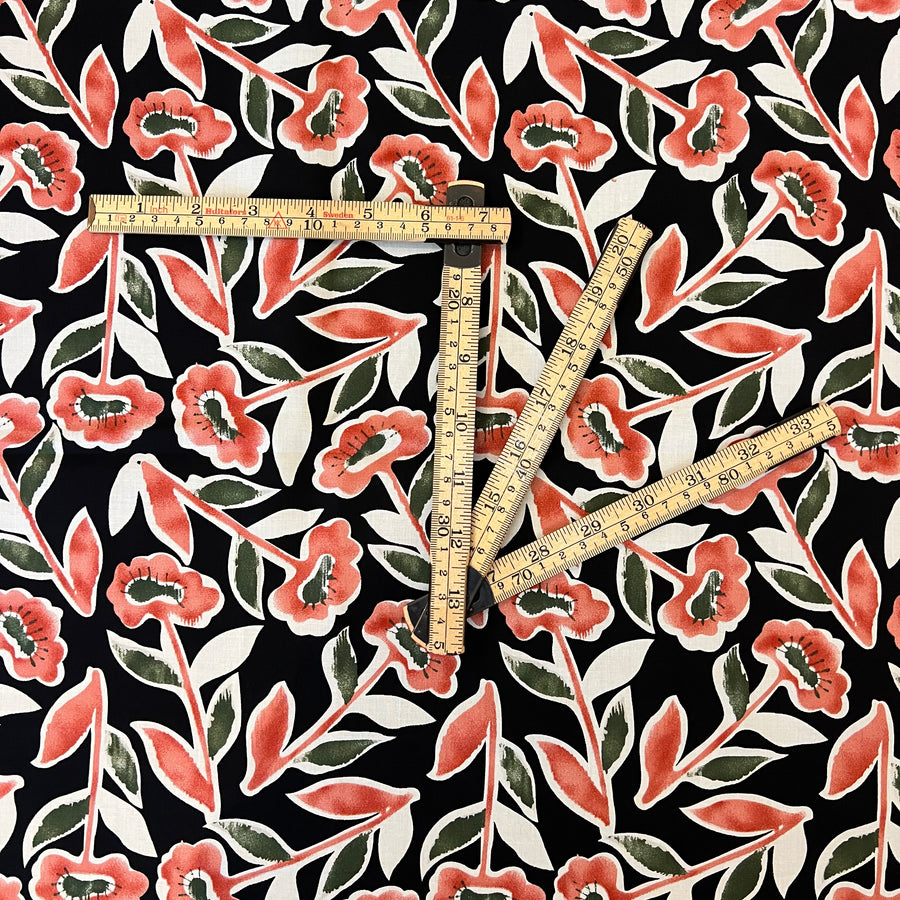 Florette Black $22 per metre