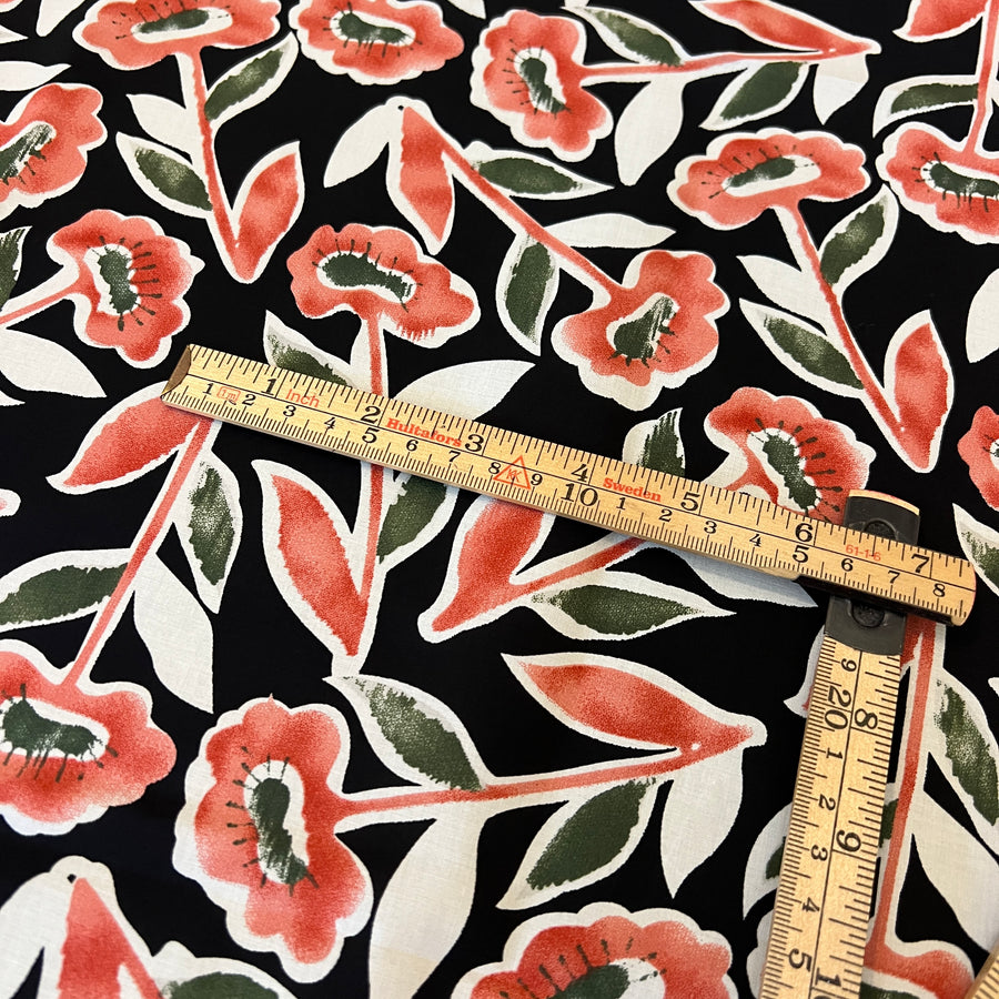 Florette Black $22 per metre