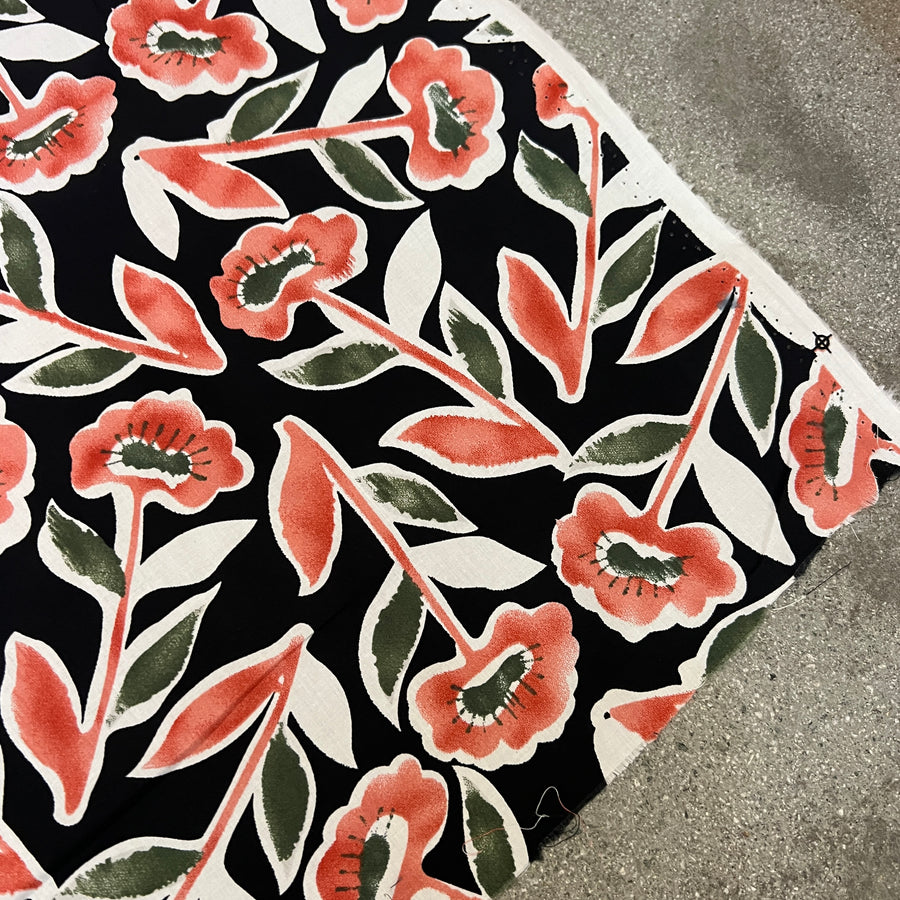 Florette Black $22 per metre