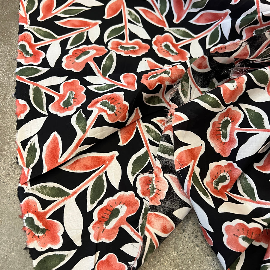 Florette Black $22 per metre