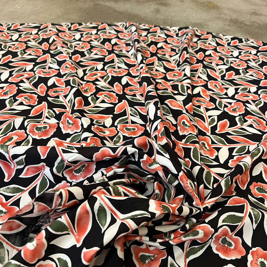 Florette Black $22 per metre