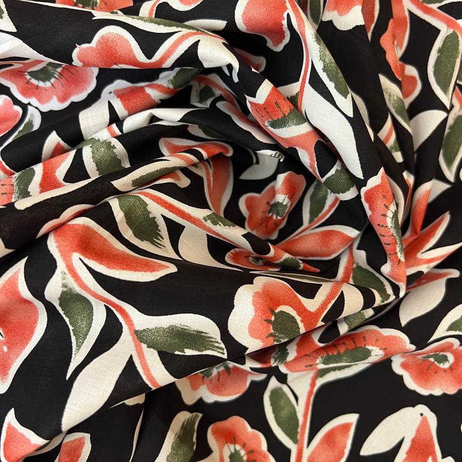 Florette Black $22 per metre