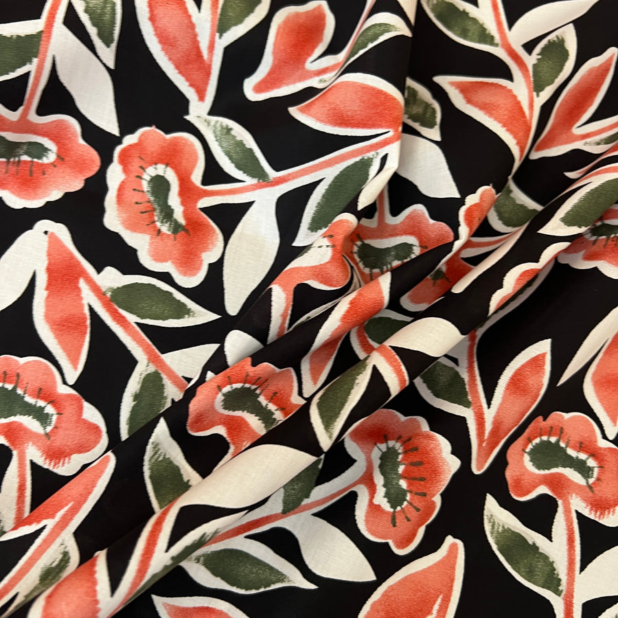 Florette Black $22 per metre