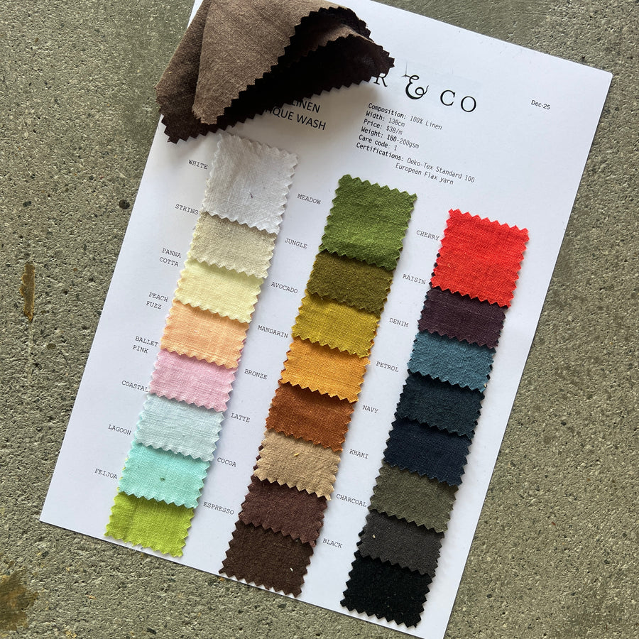 LULU SWATCH CARD   $10