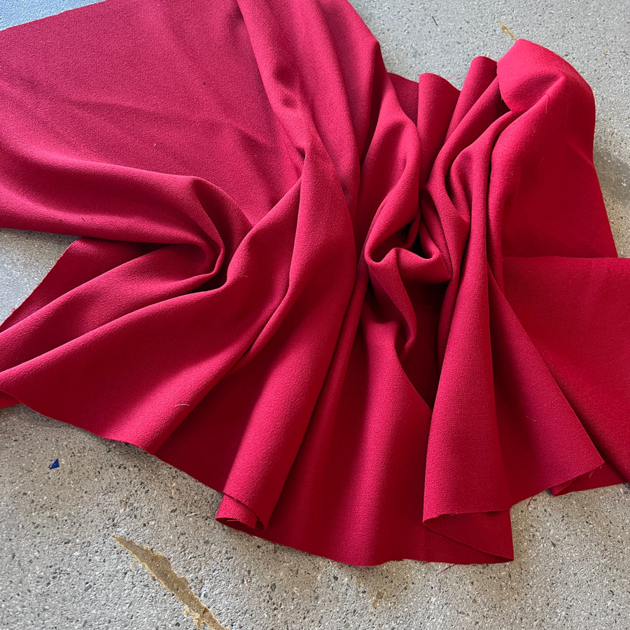 Crepe Face Red    $35 per metre