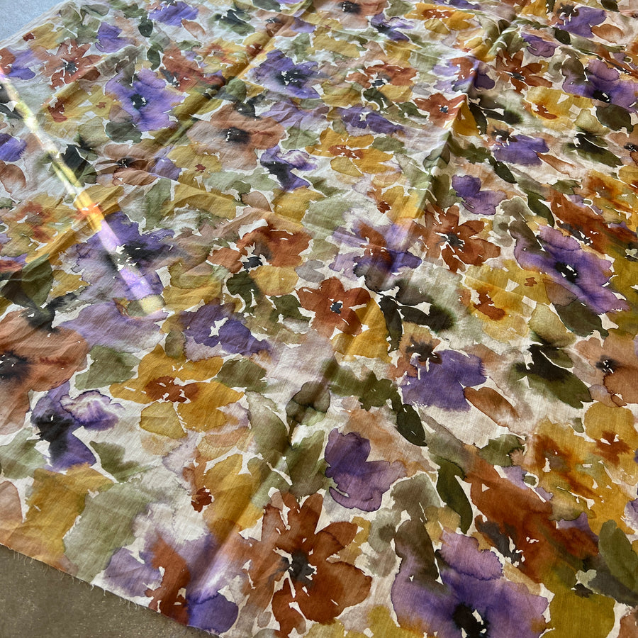 Spring Flowers Rust  $36.00 per metre