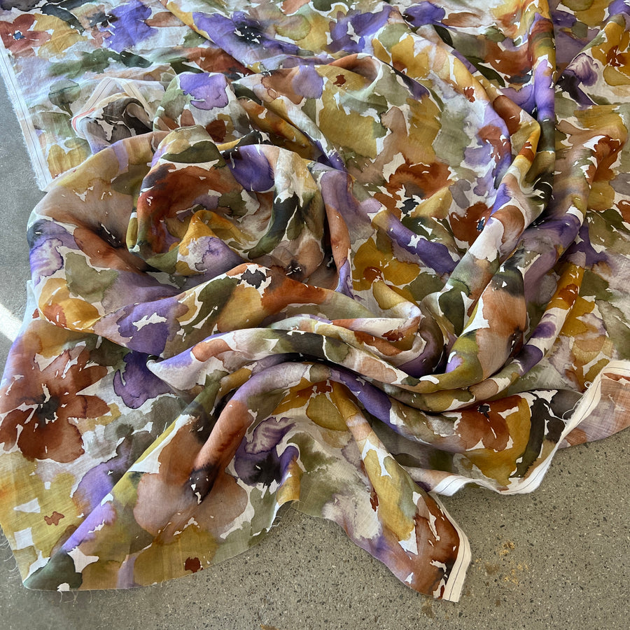 Spring Flowers Rust  $36.00 per metre