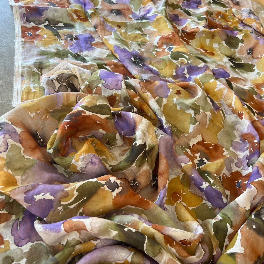 Spring Flowers Rust  $36.00 per metre