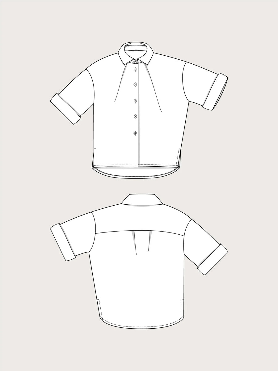 Front Pleat Shirt Pattern- The Assembly Line