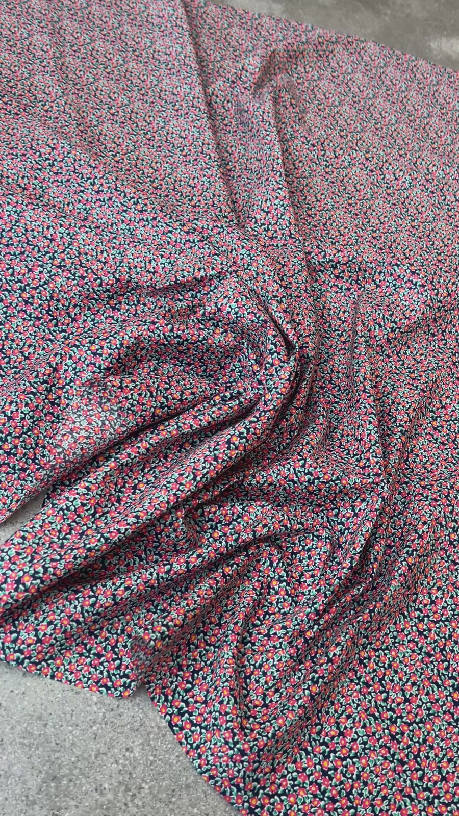 Petite Bloom Navy   $22 per metre