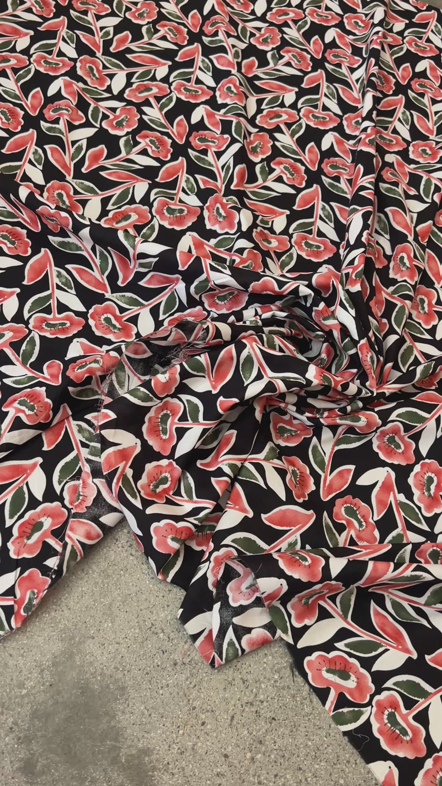Florette Black $22 per metre