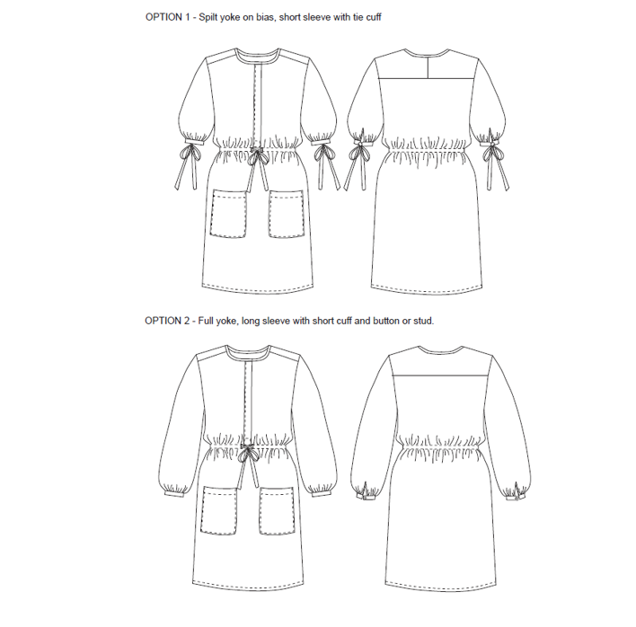 Kesta Dress pattern- Paper Cut Cloth
