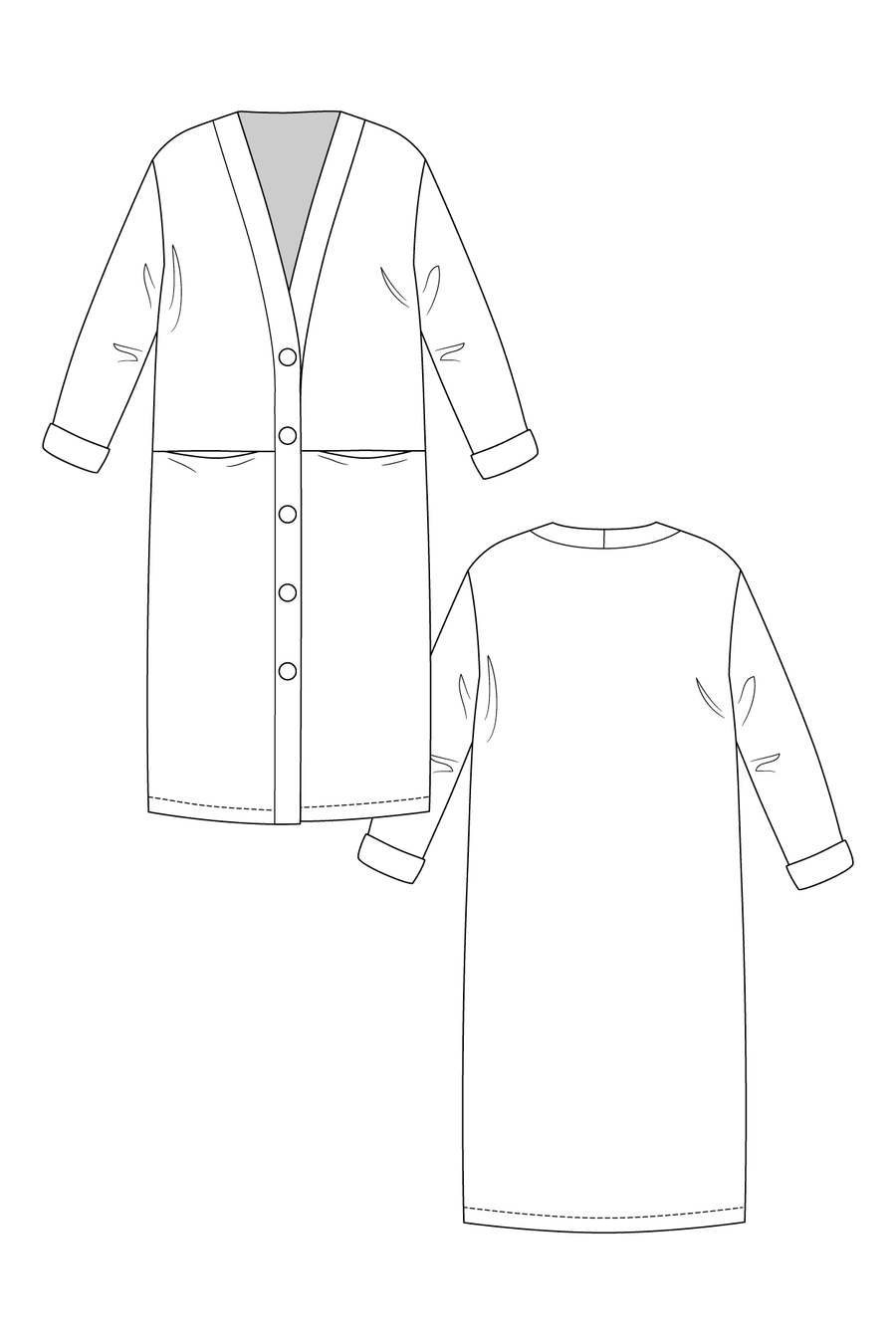 ESME Maxi Cardigan pattern- Named Clothing