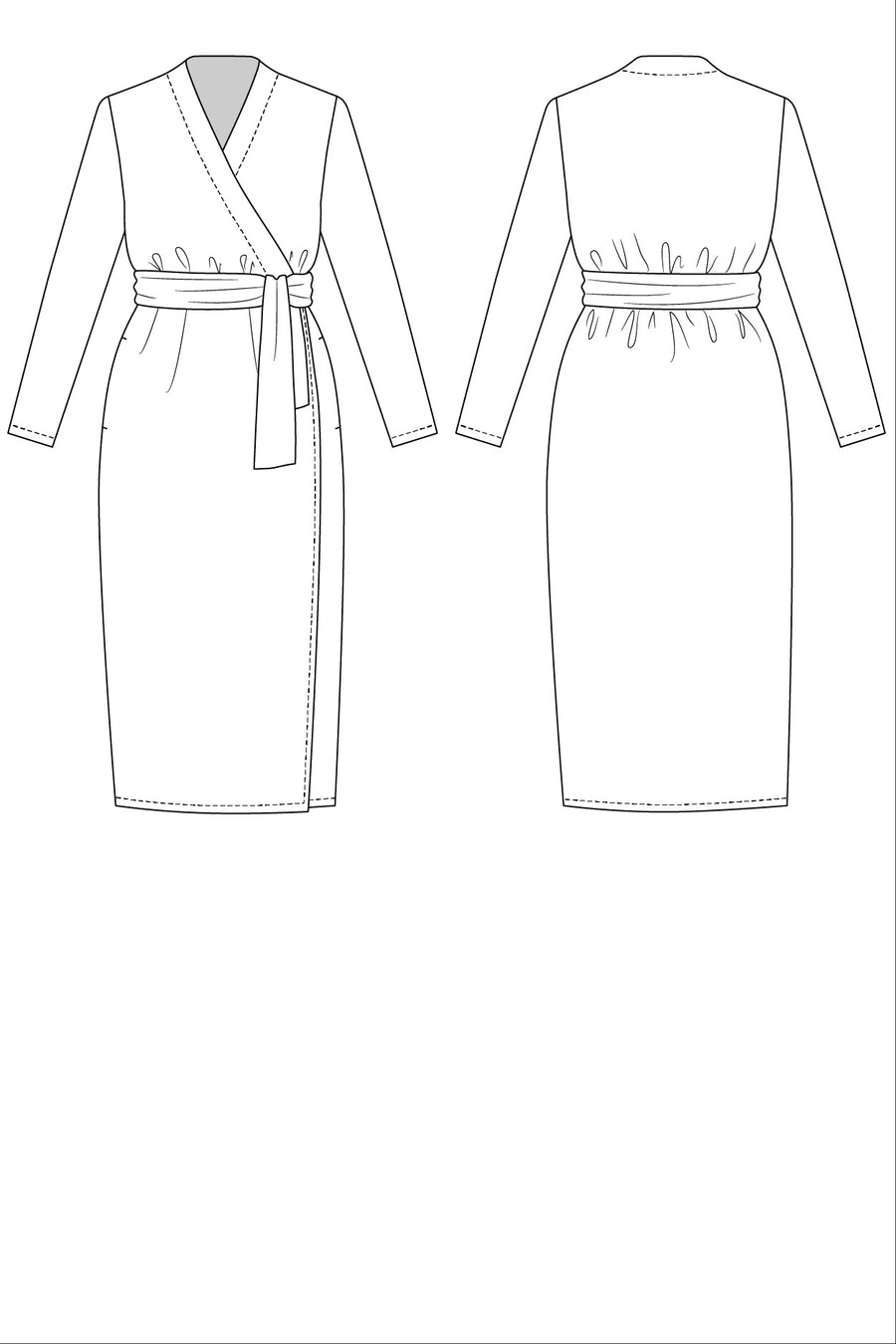 OLIVIA wrap dress pattern- Named Clothing