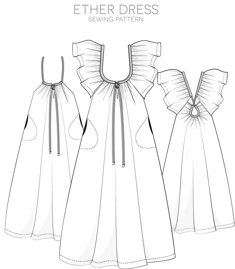 Ether Dress pattern- Pattern Fantastique