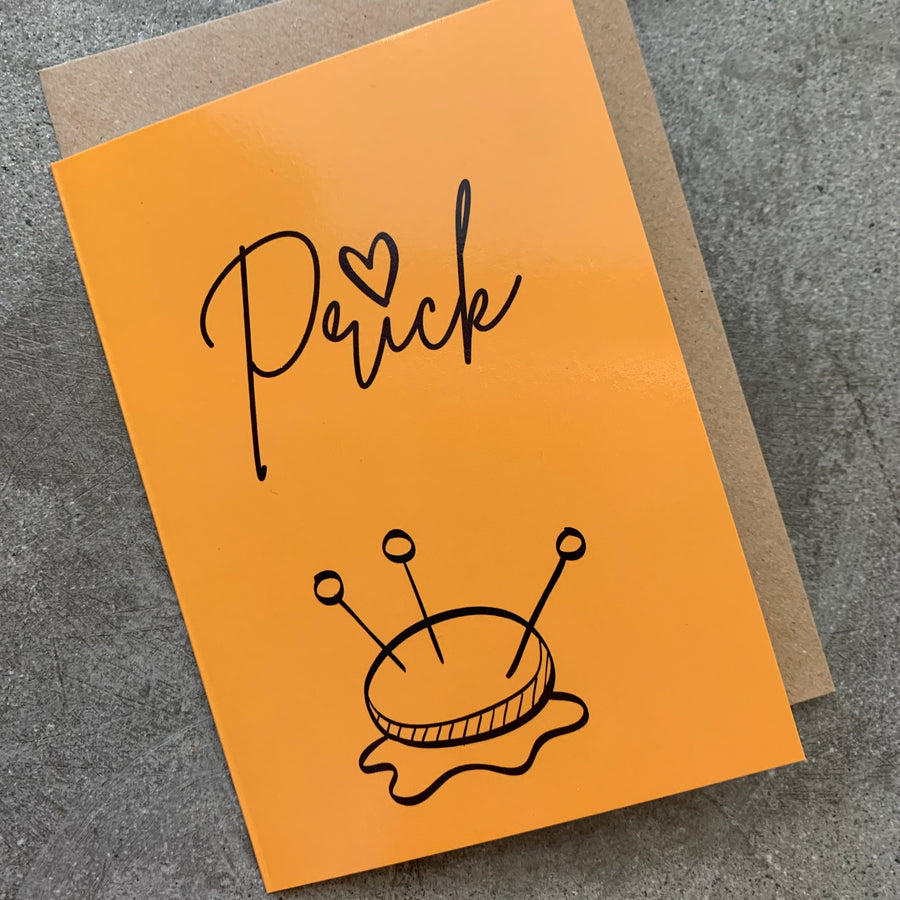 Prick card- Sew Anonymous gift cards
