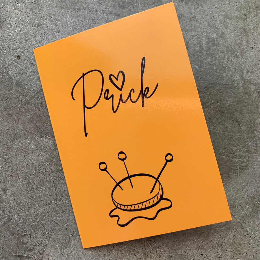 Prick card- Sew Anonymous gift cards