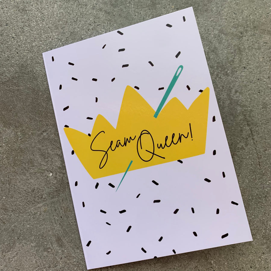 Seam Queen card- Sew Anonymous gift cards