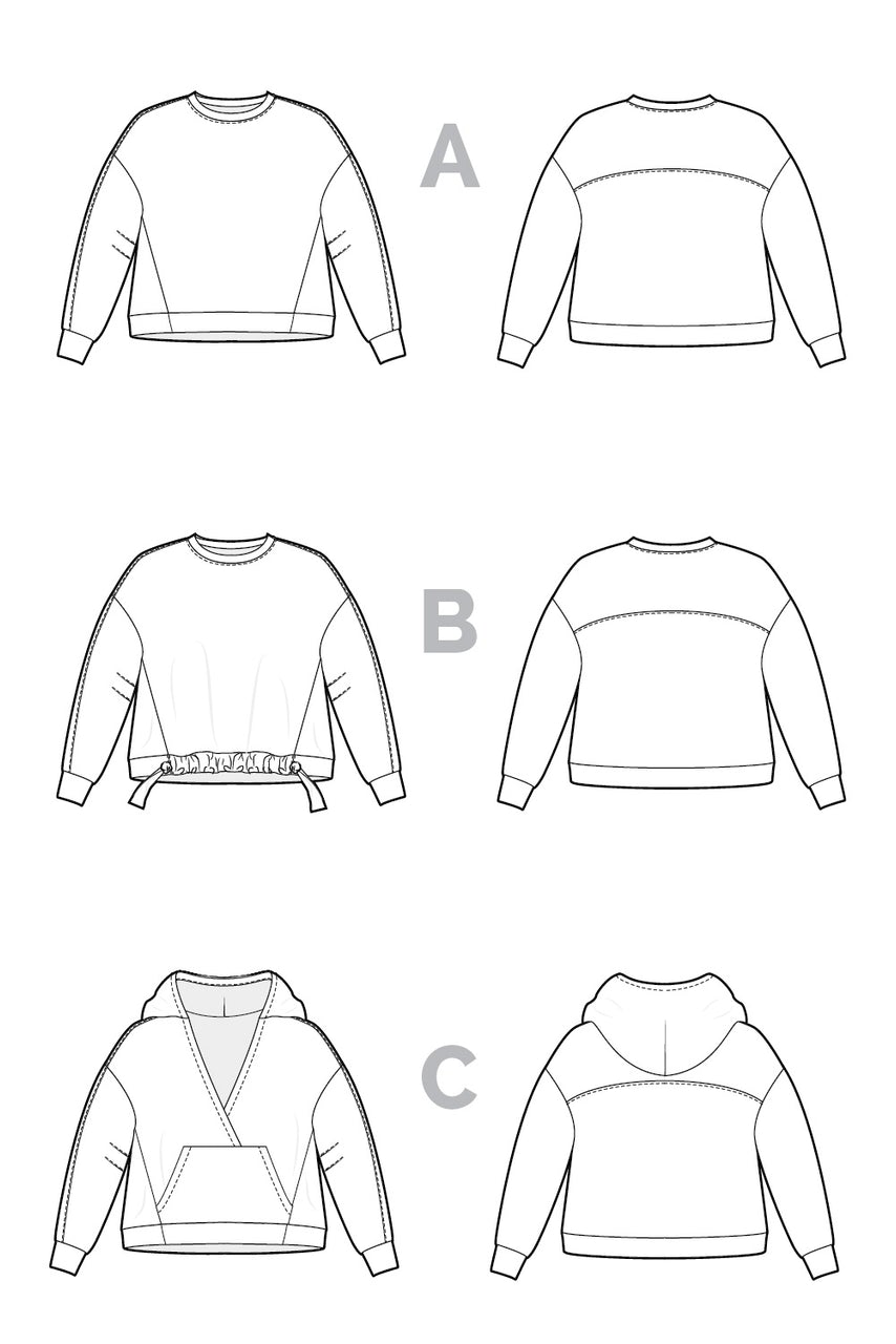 Mile End sweatshirt pattern- Closet Core