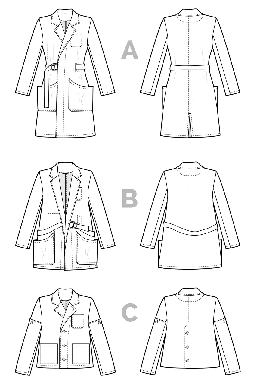 Sienna Maker Jacket pattern- Closet Core