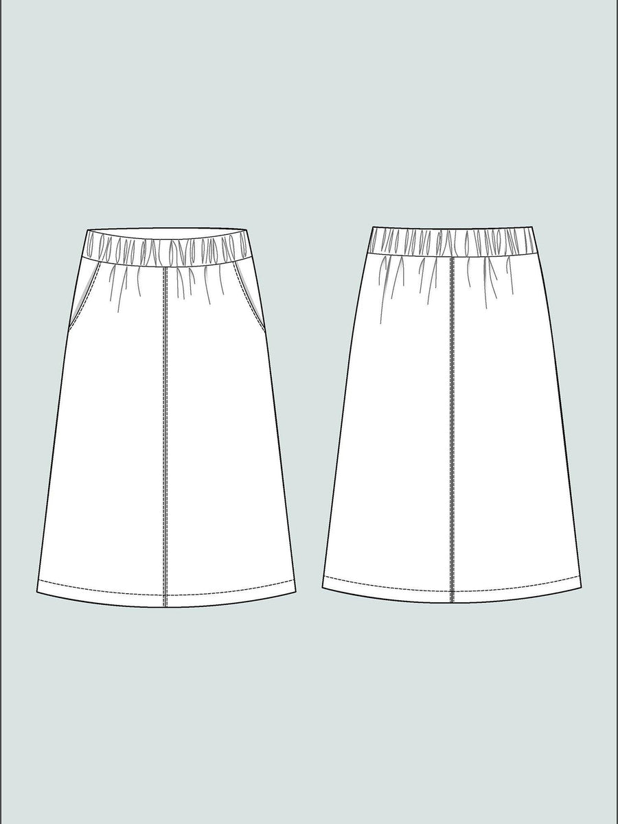 A-line Midi Skirt Pattern- The Assembly Line