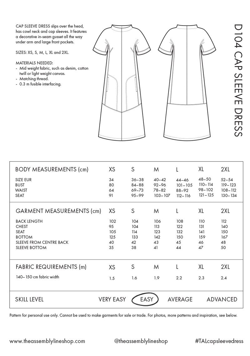 Cap Sleeve Dress- The Assembly Line
