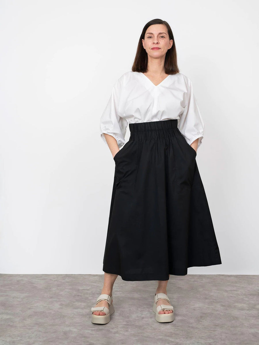 Elastic waist maxi skirt Pattern- The Assembly Line